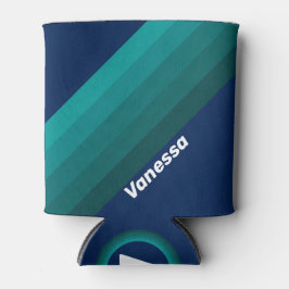 Ocean Tide Stripes with Name Dosenkühler