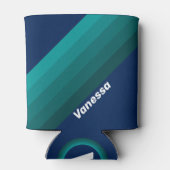 Ocean Tide Stripes with Name Dosenkühler (Rückseite)