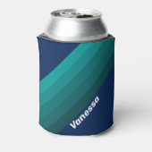 Ocean Tide Stripes with Name Dosenkühler (Kanne Rückseite)