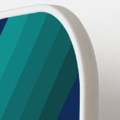 Ocean Tide Stripes with Name Pickleball Schläger (Linke Seite)