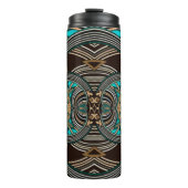 Ocean Tides Abstract Tribal Thermosbecher (Vorderseite)