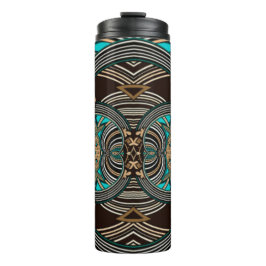 Ocean Tides Abstract Tribal Thermosbecher