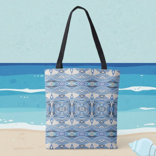 Ocean Tides Abstrakte Stammes Tasche