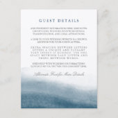 Ocean Tides Wedding Guest Information Begleitkarte (Vorderseite)
