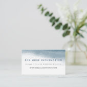Ocean Tides Wedding Website Cards Begleitkarte (Stehend Vorderseite)