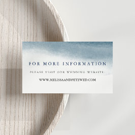 Ocean Tides Wedding Website Cards Begleitkarte