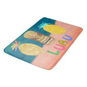 Ocean Tiki Ananas Luau Badematte (Schrägansicht)