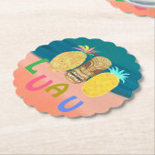 Ocean Tiki Ananas Luau Untersetzer (angewinkelt)
