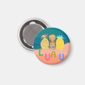 Ocean Tiki Pineapple Luau Magnet (Vorderseite/Rückseite)