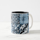 Ocean Tile Zweifarbige Tasse (VorderseiteRechts)