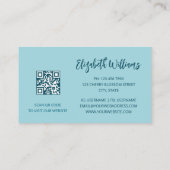 Ocean Travel Agent | QR Code Business Card Visitenkarte (Rückseite)