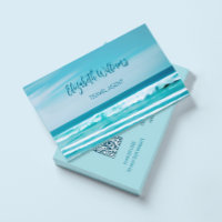 Ocean Travel Agent | QR Code Business Card