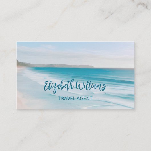 Ocean Travel Agent | QR-Code Visitenkarte (Vorderseite)