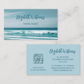 Ocean Travel Agent | QR-Code Visitenkarte (Vorne/Hinten)