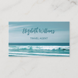 Ocean Travel Agent QR-Code Visitenkarte