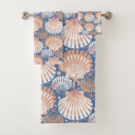 Ocean Treasures blue Bath Towel Set
