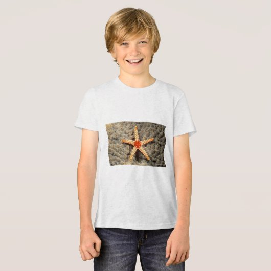 "Ocean Treasures: Starfish Graphic T - Shirt" Tri-Blend Shirt (Vorderseite voll)