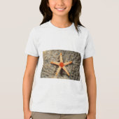 "Ocean Treasures: Starfish Graphic T - Shirt" Tri-Blend Shirt (Vorderseite)