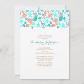 Ocean Treasures White Beach Foto Graduation Party Einladung (Rückseite)