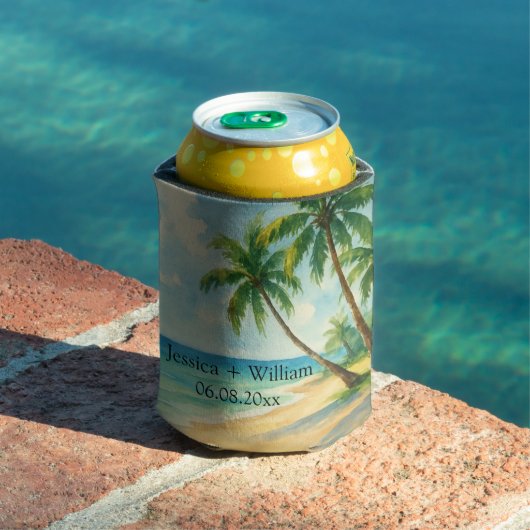 Ocean Tropical Beach Island Summer Wedding Dosenkühler (In Situ Pool)