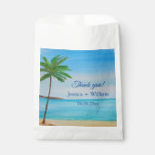 Ocean Tropical Wedding Jubiläum Danke Geschenktütchen (Vorderseite)