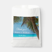 Ocean Tropical Wedding Jubiläum Danke Geschenktütchen (Vorderseite)