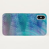 Ocean Turquoise GIrly Mermaid Schwanz Case-Mate iPhone Hülle (Rückseite (Horizontal))