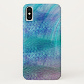 Ocean Turquoise GIrly Mermaid Schwanz Case-Mate iPhone Hülle (Rückseite)