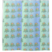 Ocean Turtle Harmontain Duschvorhang (Vorderseite)