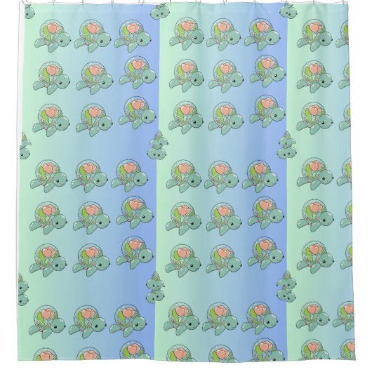 Ocean Turtle Harmontain Duschvorhang (Vorderseite)