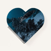 Ocean Turtle Heart Notebook - Nature Inspiriert Ge Notizblock (Vorderseite)