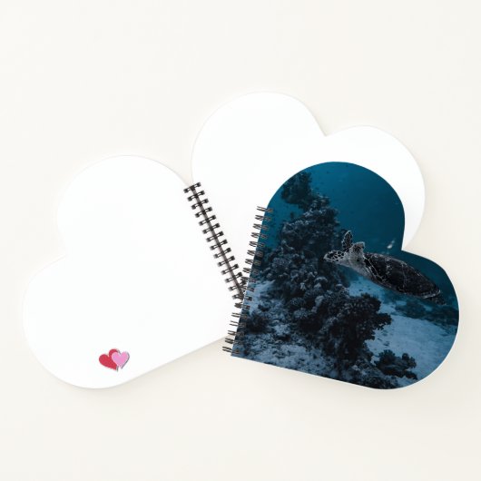 Ocean Turtle Heart Notebook - Nature Inspiriert Ge Notizblock (Innenseite)
