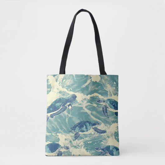 Ocean Turtles Pattern Tasche (Vorderseite)