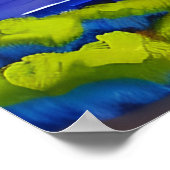 Ocean Vacation Zuhause | Beach Zuhause Art Poster (Ecke)