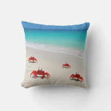Ocean Vibes & Crabby Pride - Outdoor Throw Kissen