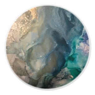 Ocean Vibes Keramik Knoblauch für Dresser und Schu Keramikknauf