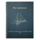 Ocean Vibes Notebook - Beach Journal Notizblock (Vorderseite)