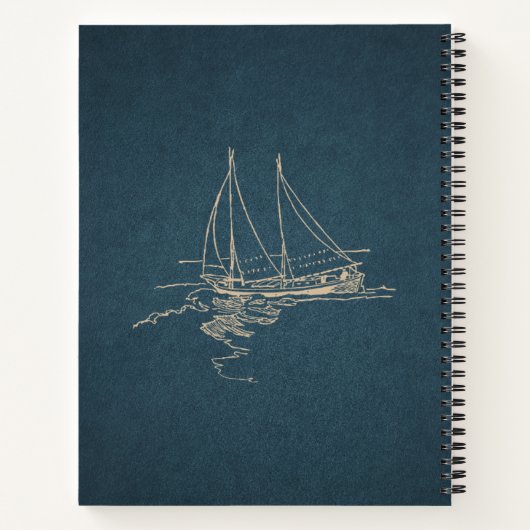 Ocean Vibes Notebook –  Beach Journal  Notizblock (Rückseite)