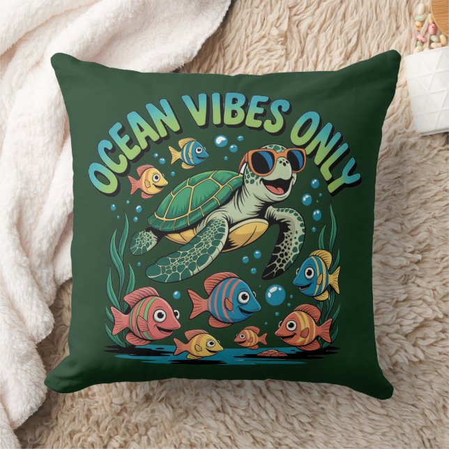 Ocean Vibes Only Kissen (Decke)