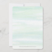 Ocean Vibes Save the Date Card Dankeskarte (Rückseite)