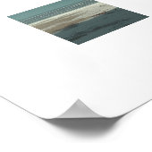 Ocean View - A Man Stands Staring at Ocean Poster (Ecke)