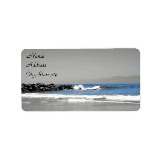 Ocean View_ Adressaufkleber (Vorne)