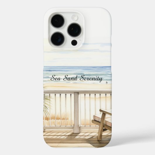 Ocean View Beach Serenity Case-Mate iPhone Hülle (Rückseite)