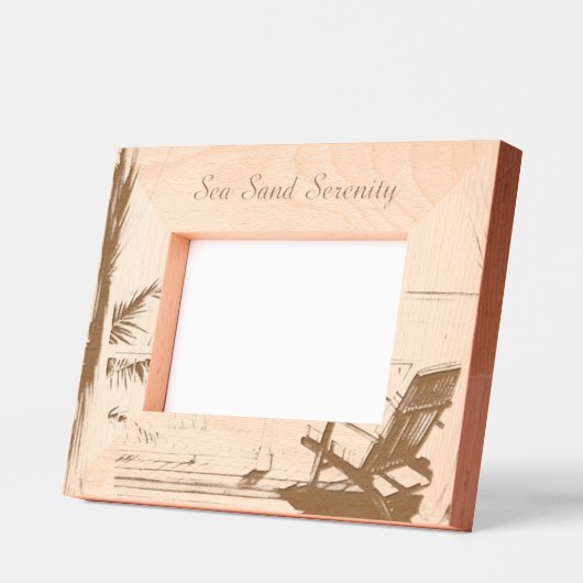 Ocean View Beach Serenity Geätzte Rahmen (Links)