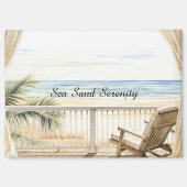 Ocean View Beach Serenity Magnet (Vorderseite)