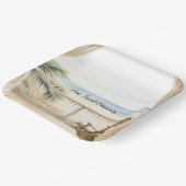 Ocean View Beach Serenity Pappteller (Gewinkelt)