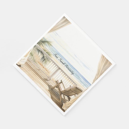 Ocean View Beach Serenity Serviette (Ecke)