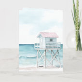 Ocean View Boats Thinking of You Karte (Rückseite)