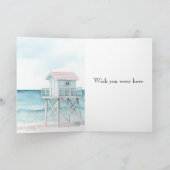 Ocean View Boats Thinking of You Karte (Innenseite)