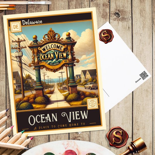 Ocean View, Delaware | Vintage Postkarte